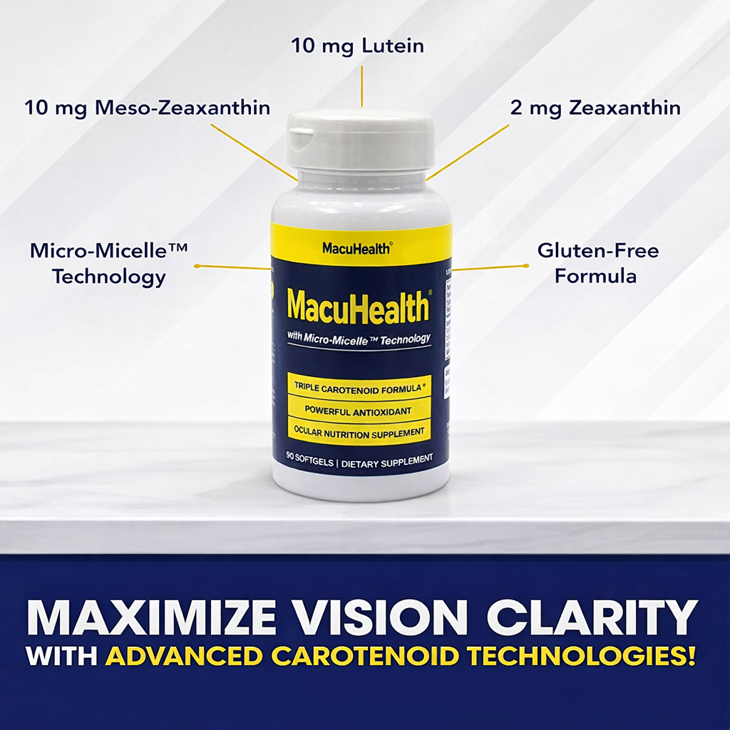 Macuhealth Triple Carotenoid formula Eye Vitamins for Adults - 3 months supply