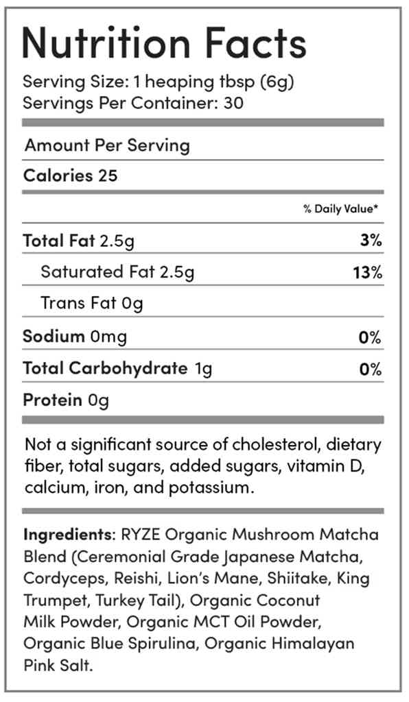 RYZE MUSHROOM MATCHA