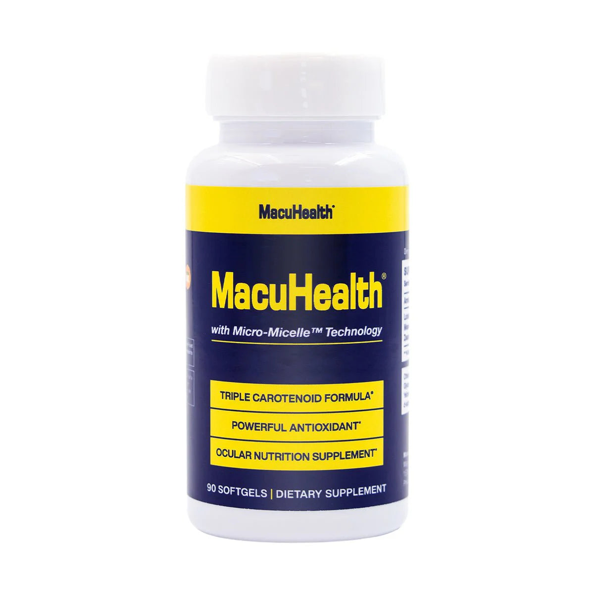 Macuhealth Triple Carotenoid Formula - Eye Vitamins for Adults - 90 Softgels, 3 Month Supply