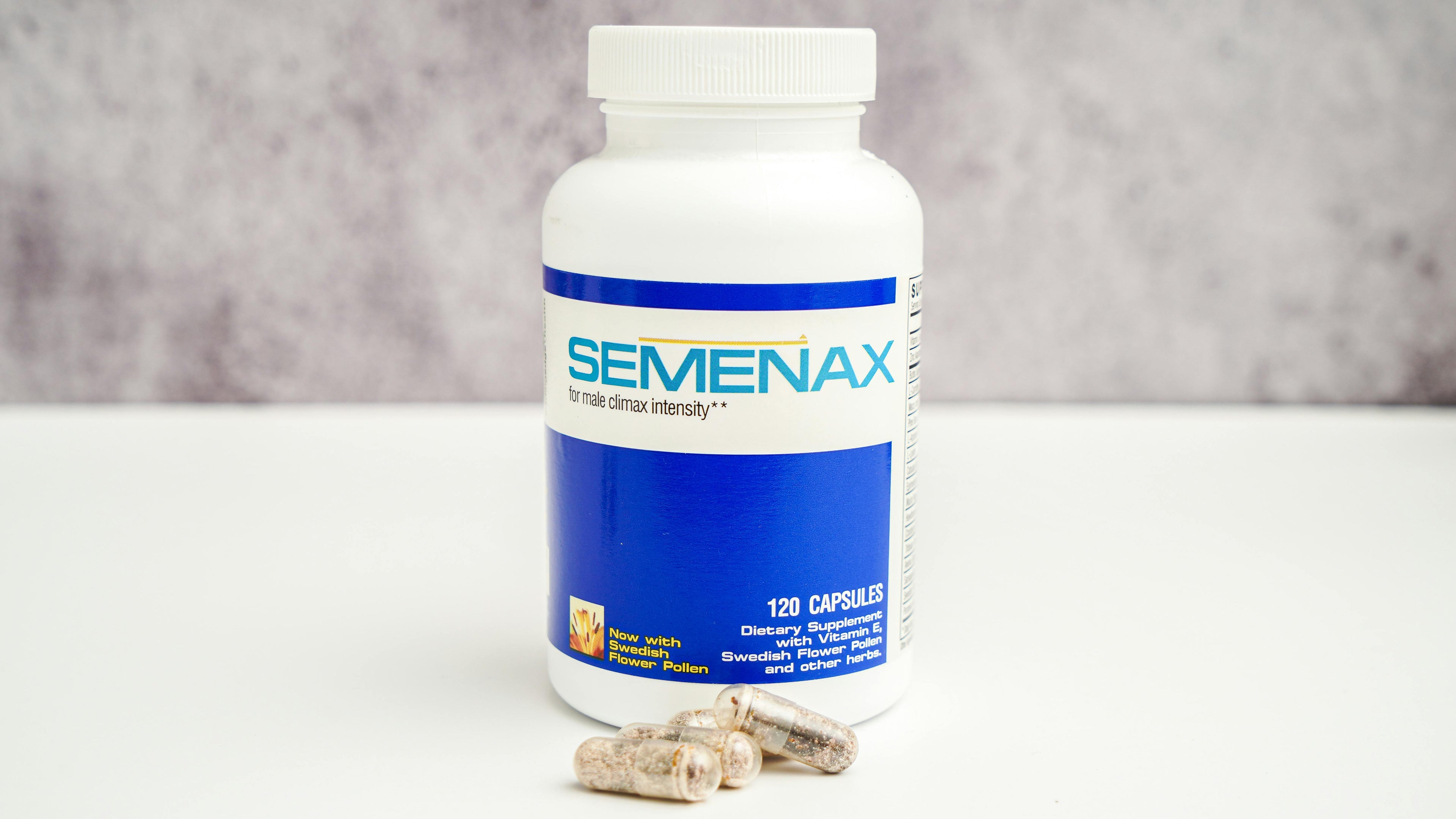 Semenax 120 Capsules – Advanced Male Performance Supplement with Vitamin E & Swedish Flower Pollen