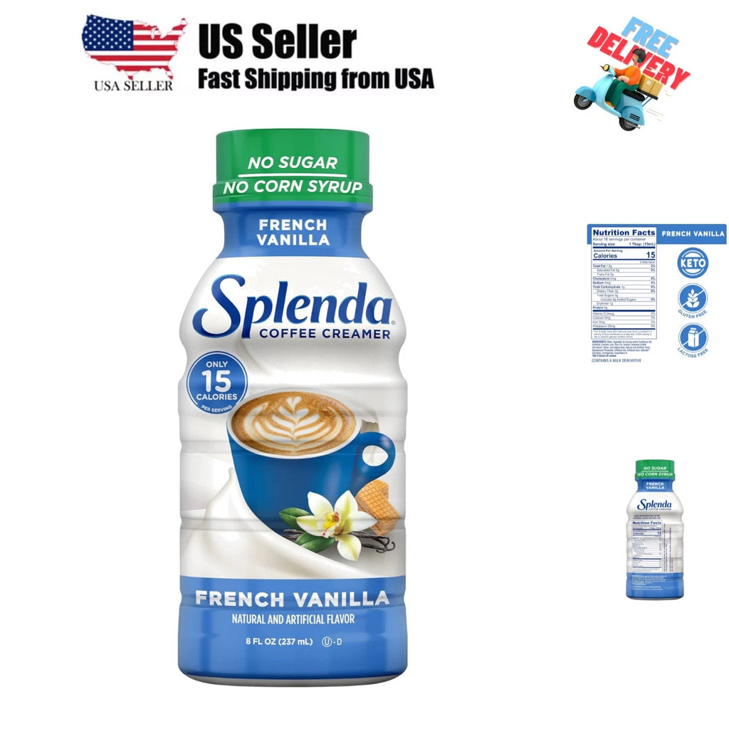 Sugar Free, Low Calorie French Vanilla Coffee Creamer, 8 Fl Ounces Bottle